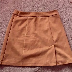 Brown Suede Skirt